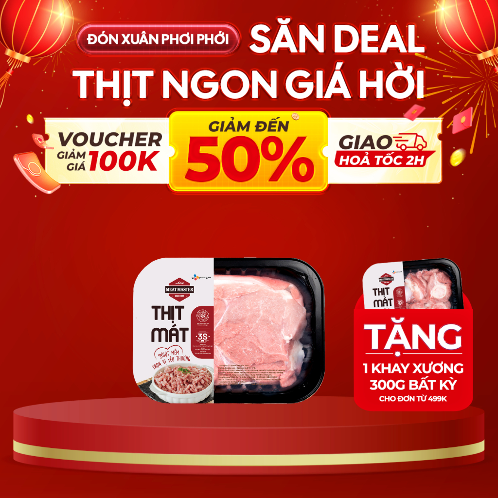 Thịt vai heo Meat Master (400G) - Thịt heo tươi