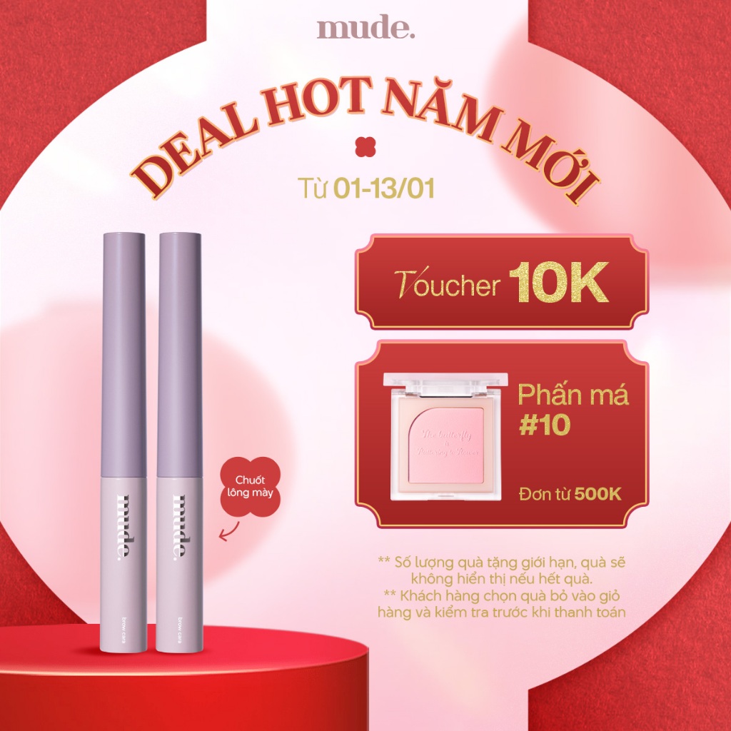 [SĂN DEAL KHAI XUÂN] Combo 2 Mascara Lông Mày Siêu Mảnh mude Inspire Skinny Browcara (3.2g)