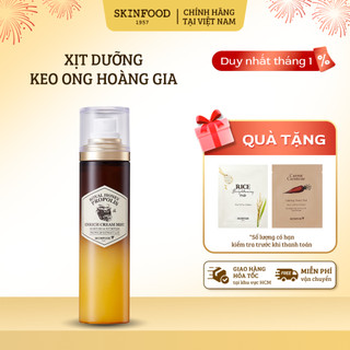  Xịt Khoáng Keo Ong Chúa SKINFOOD Dưỡng Ẩm Căng Bóng Da Royal Honey Propolis Enrich Cream Mist 120ml 