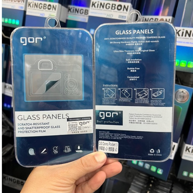 Bộ Kính Cường Lực Camera GOR cho Camera DJ Osmo Pocket 3