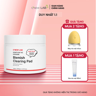  Toner pad Exosome làm sạch lỗ chân lông C'NEW LAB chiết xuất Diếp Cá ngăn ngừa mụn  70 miếng 140ml  