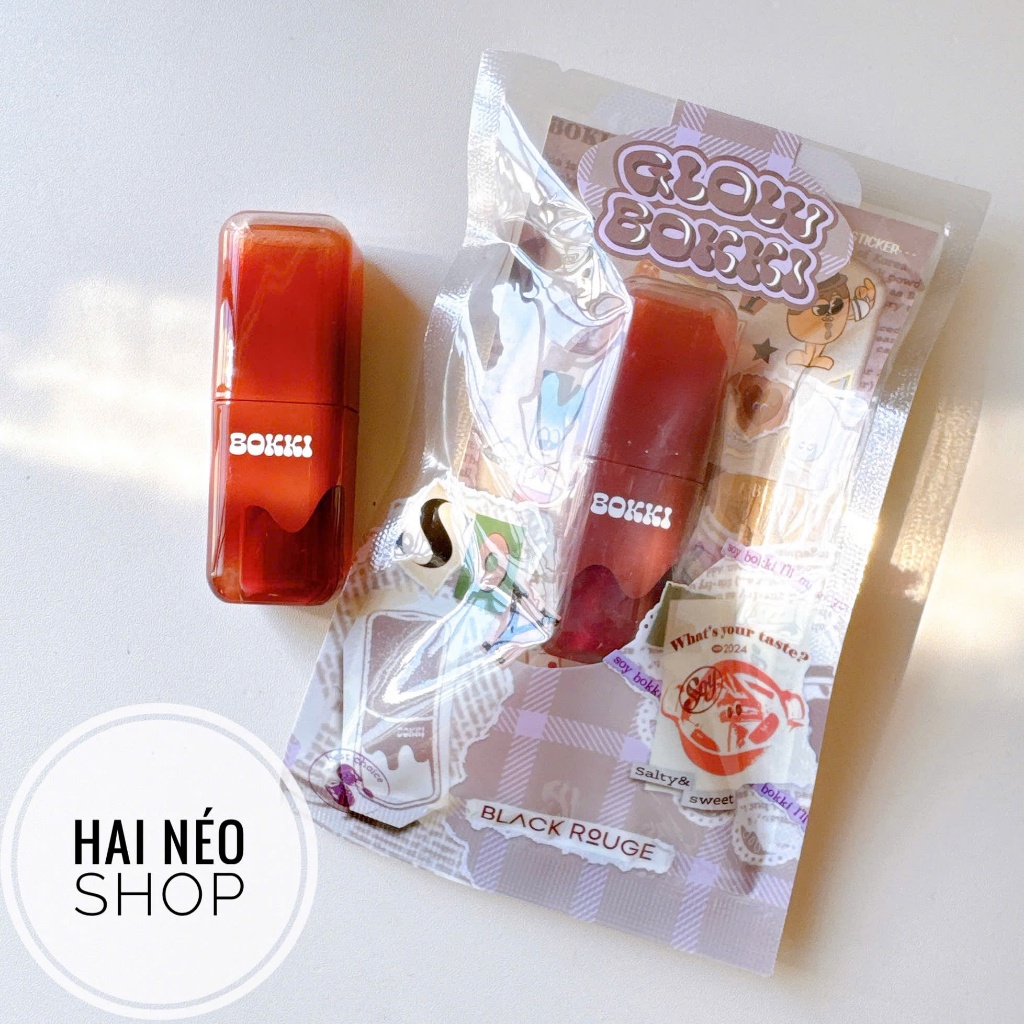 [DATE 04/04/2027] Son bóng tint BLACK ROUGE Glow Bokki Tint #GB12_Honey_Soy (Hàn)