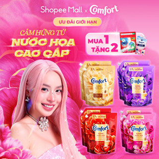 Combo 2 Nước Xả Vải Comfort Hương Nước Hoa 100 Giờ Lưu Hương túi 3.7L 