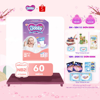  Miếng lót sơ sinh Bobby Newborn 2-60 miếng 