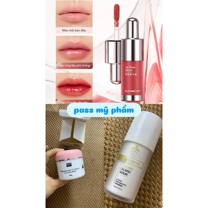 pass mỹ phẩm: son, kem dưỡng, xịt tóc hasol