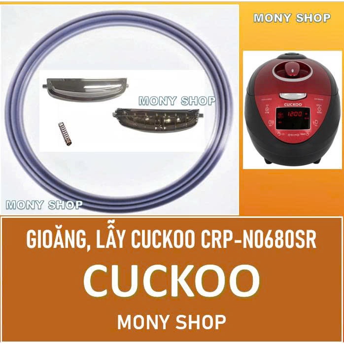 Gioăng, lẫy nồi cơm điện Cuckoo CRP-N0680SR, N0680SR 1.08L
