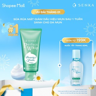  Sữa rửa mặt ngừa mụn SENKA PERFECT WHIP acne care 100g 