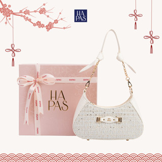   TWEED NO.2  Túi Đeo Vai Hobo Quai Nơ Mavie HAPAS Sz 24 - Túi Đi Chơi Nữ Tính 