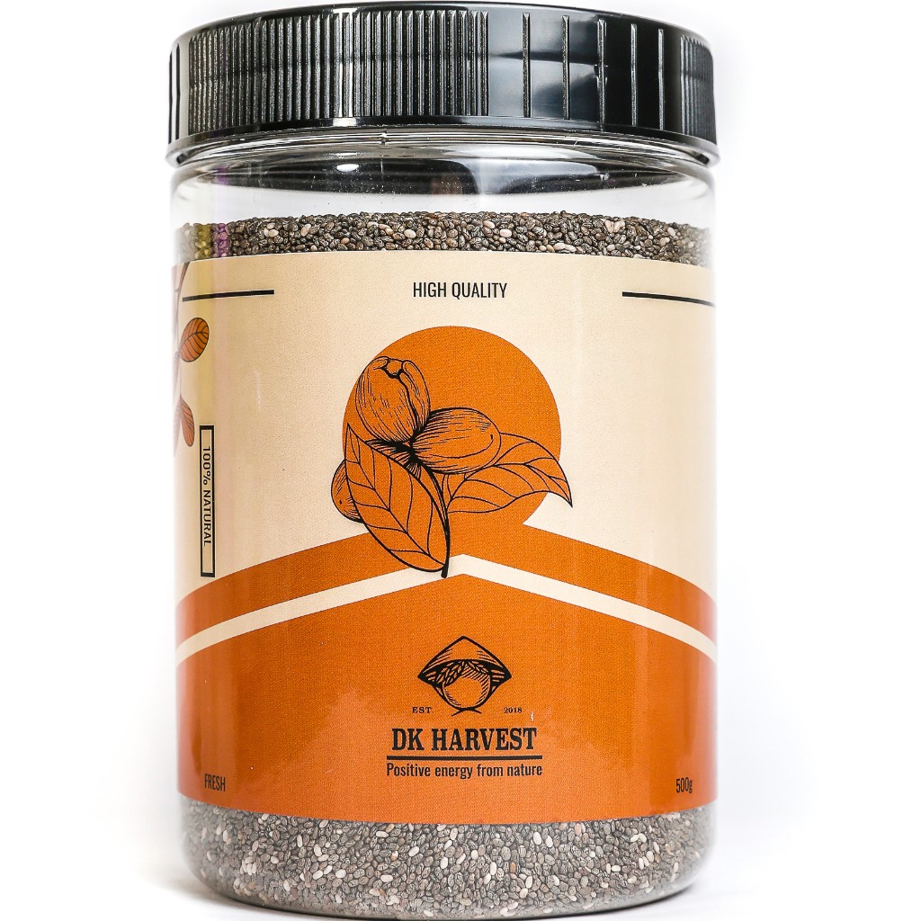 Hạt Chia Đen DK Harvest Nhập Khẩu chính ngạch - Trọng lượng 300g/500g - tác dụng bổ sung Omega-3
