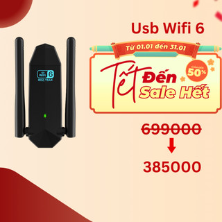  USB Wifi 6 Cho PC 2 Râu Không Dây AC1300M Băng Tần Kép 5Ghz 2.4Ghz 1300Mbps Bộ Thu Sóng Wifi Chuẩn Wifi 5 Cho Máy Tính 