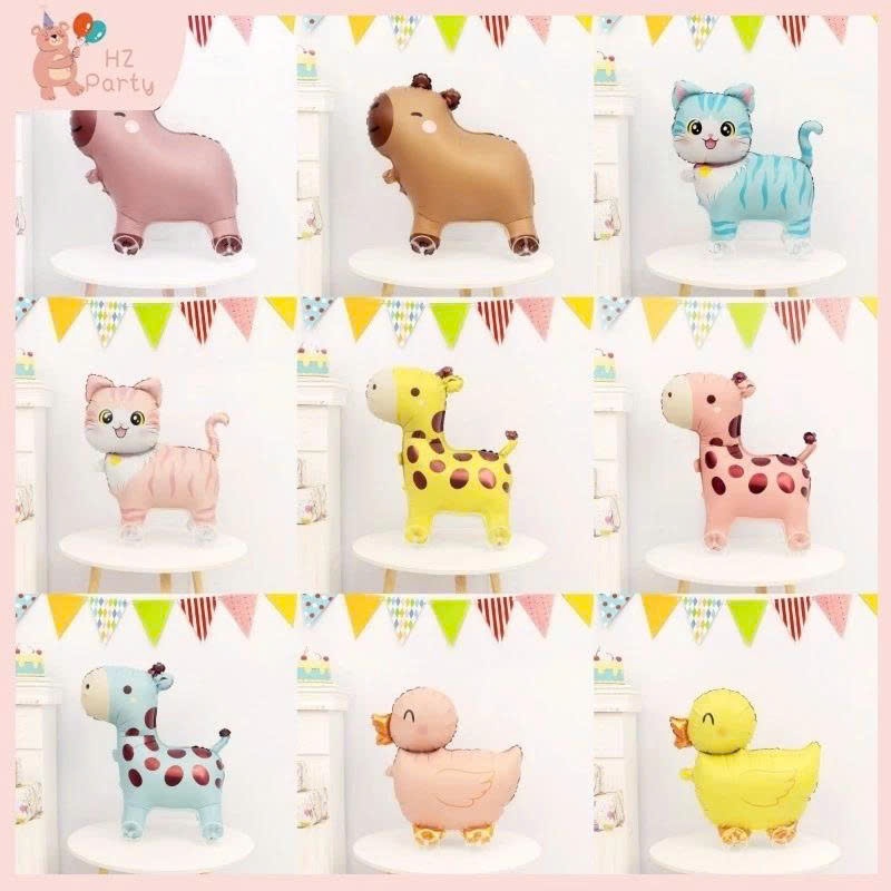 (Mẫu Mới 2026) Đồ Chơi Bóng Bay Gắn Bánh Xe Cho Bé – Phong Cách Hoạt Hình, Hình Thú Dễ Thương