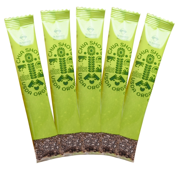 COMBO 5 Shot Hạt chia DK Harvest nhập khẩu chính hãng - 6g/1shot - Ăn Giảm Cân - Eatclean - Tốt cho 