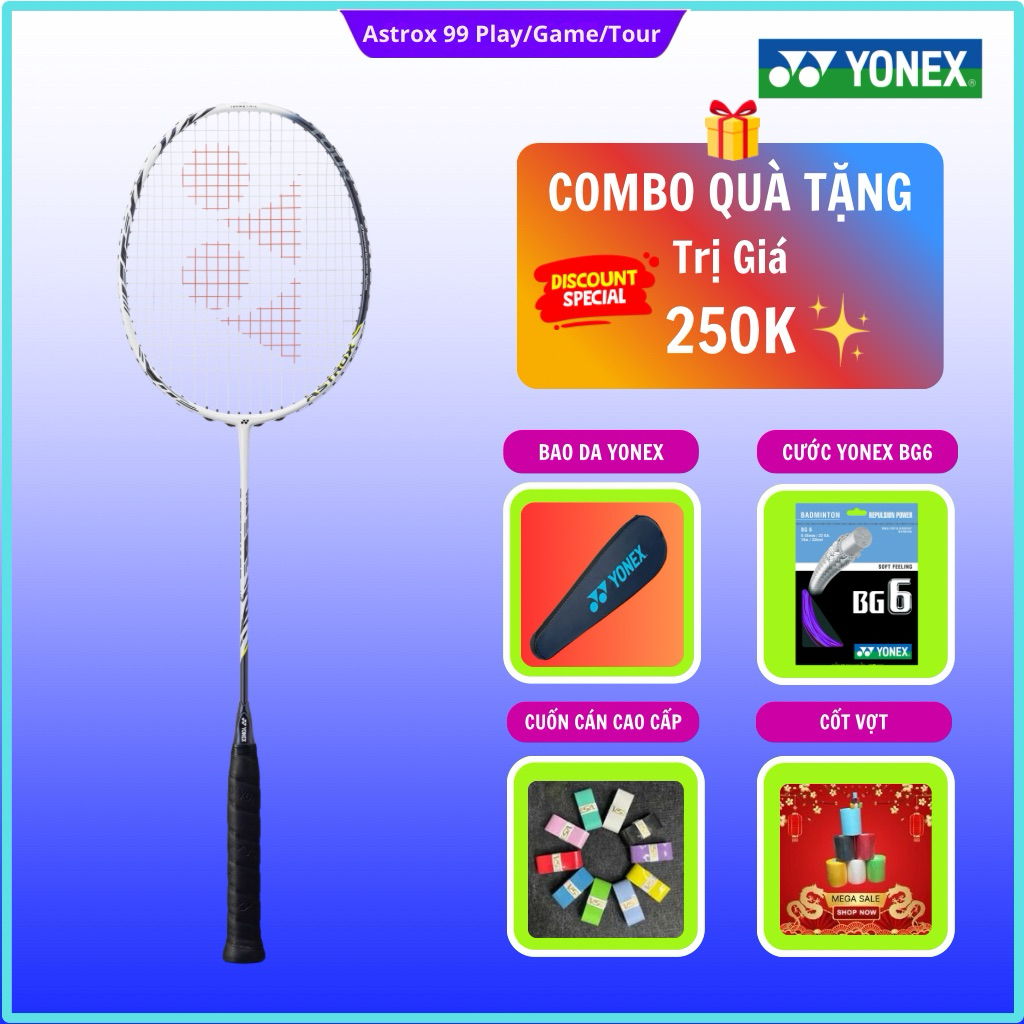 ✅【Chính Hãng】 Vợt cầu lông Yonex Astrox 99 Play / Game / Tour 4U chính hãng (kèm phiếu bh), vợt được