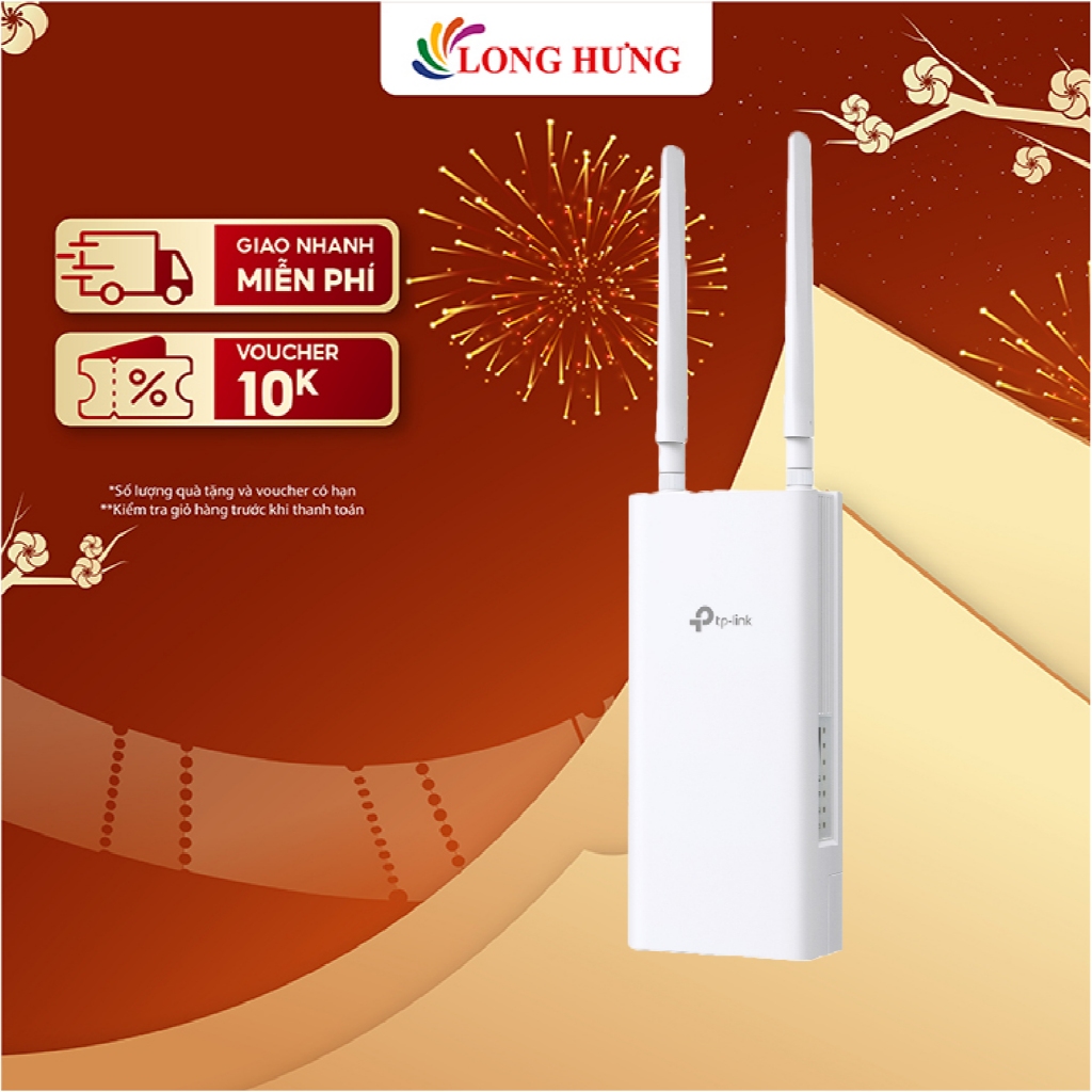 Bộ mở rộng sóng Wifi 4G LTE TP-Link Outdoor Router 300 Mbps TL-MR100-Outdoor - Hàng chính hãng