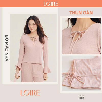 [AN ÊM] Bộ Ngủ Thu Đông Nữ Yên Chi Loire FDMN250319 Chất Thun Gân Mát Mịn Ấm Nhẹ Nhàng