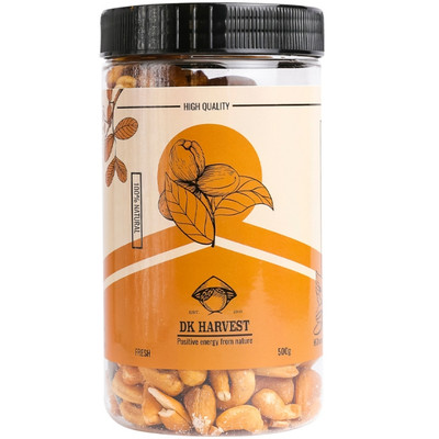 Nhân Hạt Điều Rang Mộc DK Harvest 250g/500g - Không Gia Vị | Giàu Dinh Dưỡng, Tốt Cho Tim Mạch, Xây Dựng Cơ Bắp