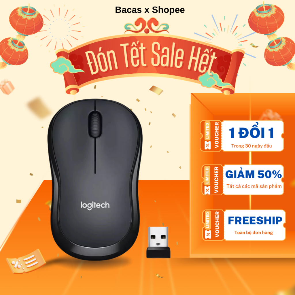 Chuột Không Dây Chính Hãng Logitech M220 Silent - Giảm Ồn, USB phù hợp PC/Laptop