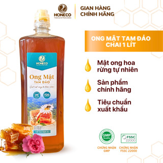 Mật ong hoa rừng Honeco 1 lít  860g - Ocop 4 Sao Mật ong rừng tự nhiên tiêu chuẩn xuất khẩu