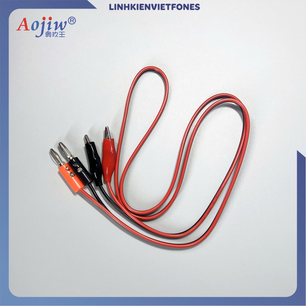 Dây đo kẹp cá sấu Aojiw dành cho máy cấp nguồn