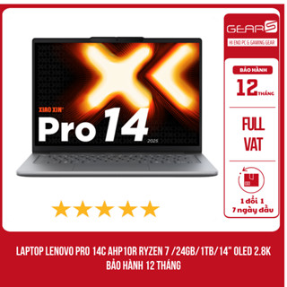[FULL VAT] Laptop Lenovo Pro 14c AHP10R Ryzen 7 H 255, 24GB, 1TB, 14" OLED 2.8K - Bảo hành 1 Năm
