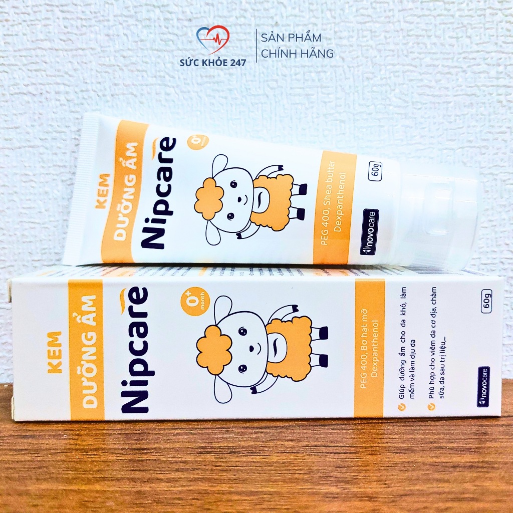 Kem Dưỡng Ẩm Cho Bé Nipcare 60g - Dưỡng Da Mềm Mịn, Dùng Hằng Ngày