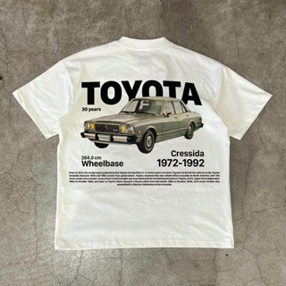   24h Giao hàng  Áo thun 2025 unisex nam nữ xe Toyota vintage form rộng 260gsm 100% cotton 98stu 