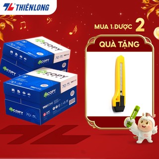 Combo 10 ream Giấy in A4 70 giấy photo 70gsm IK Copy 500 tờ - Thùng giấy A4 cứng không gợn sóng 