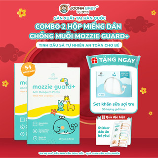  Miếng dán chống muỗi cho bé Mozzie Guard+ tinh dầu sả tự nhiên Hộp 54 Sticker - JOONA BABY VN  Mua 2 hộp tặng khăn sữa  