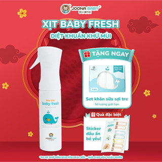  Xịt đa năng Baby Fresh giúp khử khuẩn khử mùi đồ dùng phòng bệnh cho bé 300ml - Joona Baby VN  Tặng 1 khăn sữa  