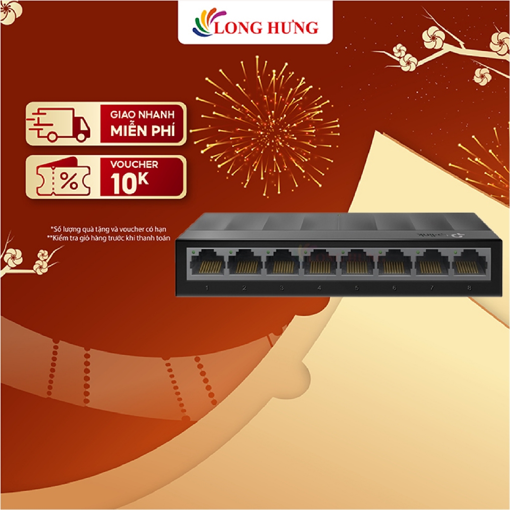Switch TP-Link 8-Port Gigabit Desktop Switch LS1008G - Hàng chính hãng