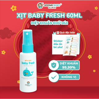  Xịt đa năng Baby Fresh khử khuẩn khử mùi tay chân đồ dùng phòng bệnh cho bé 60ml - Joona Baby VN 