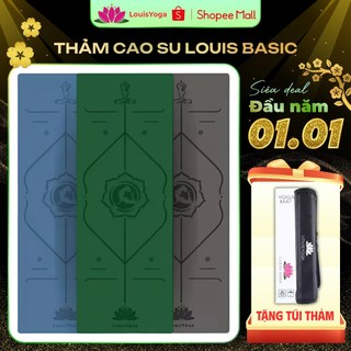  Thảm yoga cao cấp Louis Yoga chất liệu cao su tự nhiên có đường định tuyến Louis Basic 
