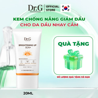   Hộp 50ml live  Kem Chống Nắng Dr.G Brightening Up Sun+ SPF50+ PA+++ 50ml Nâng Tông Kiềm Dầu Làm Sáng Da 