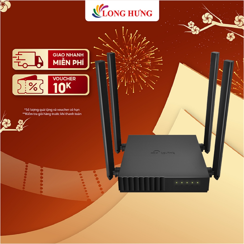 Thiết bị định tuyến mạng không dây TP-Link Router Wifi 5 AC1200 Archer C54 - Hàng chính hãng