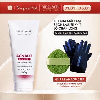  Sữa Rửa Mặt Dạng Gel Biotrade Acnaut Oxy Wash Cleansing Gel làm sạch sâu se khít lỗ chân lông 