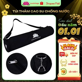  Túi đựng thảm yoga cao su cao cấp LOUIS YOGA DIAMOND 2 lớp chất liệu vải dù chống thấm nước 