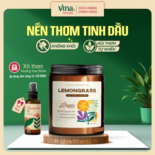  Nến thơm tinh dầu không khói VINA TƯƠI Hũ 100g 200gr thơm phòng thư giãn 