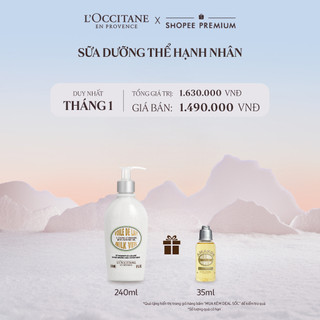  Sữa Dưỡng Thể Hạnh Nhân L'Occitane Almond Milk Veil 240ml 