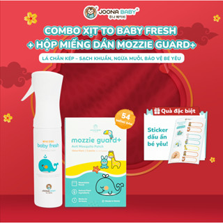  Combo Xịt đa năng giúp khử khuẩn khử mùi Baby Fresh và miếng dán chống muỗi Mozzie Guard -JOONABABY 