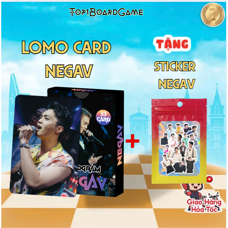 [ Tặng Sticker ] Bộ 32 Lomo Card Cá Nhân Negav - 2 Mặt Bo Góc