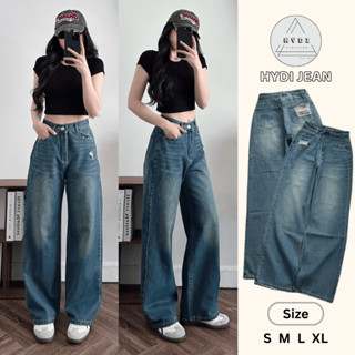  Quần Jean Nữ Ống Suông Rách Túi Sau Lưng Cao Ôm Che Khuyết Điểm Màu Đậm J659 Nhạt J654 - HYDIJEAN 
