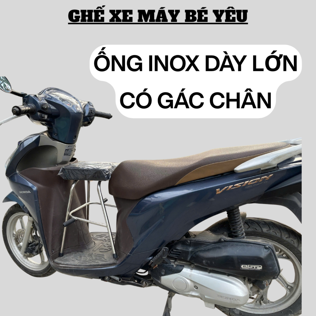 [ ỐNG DÀY] Ghế Đôn đi xe máy cho bé dành cho xe Tay ga(2-5 tuổi):