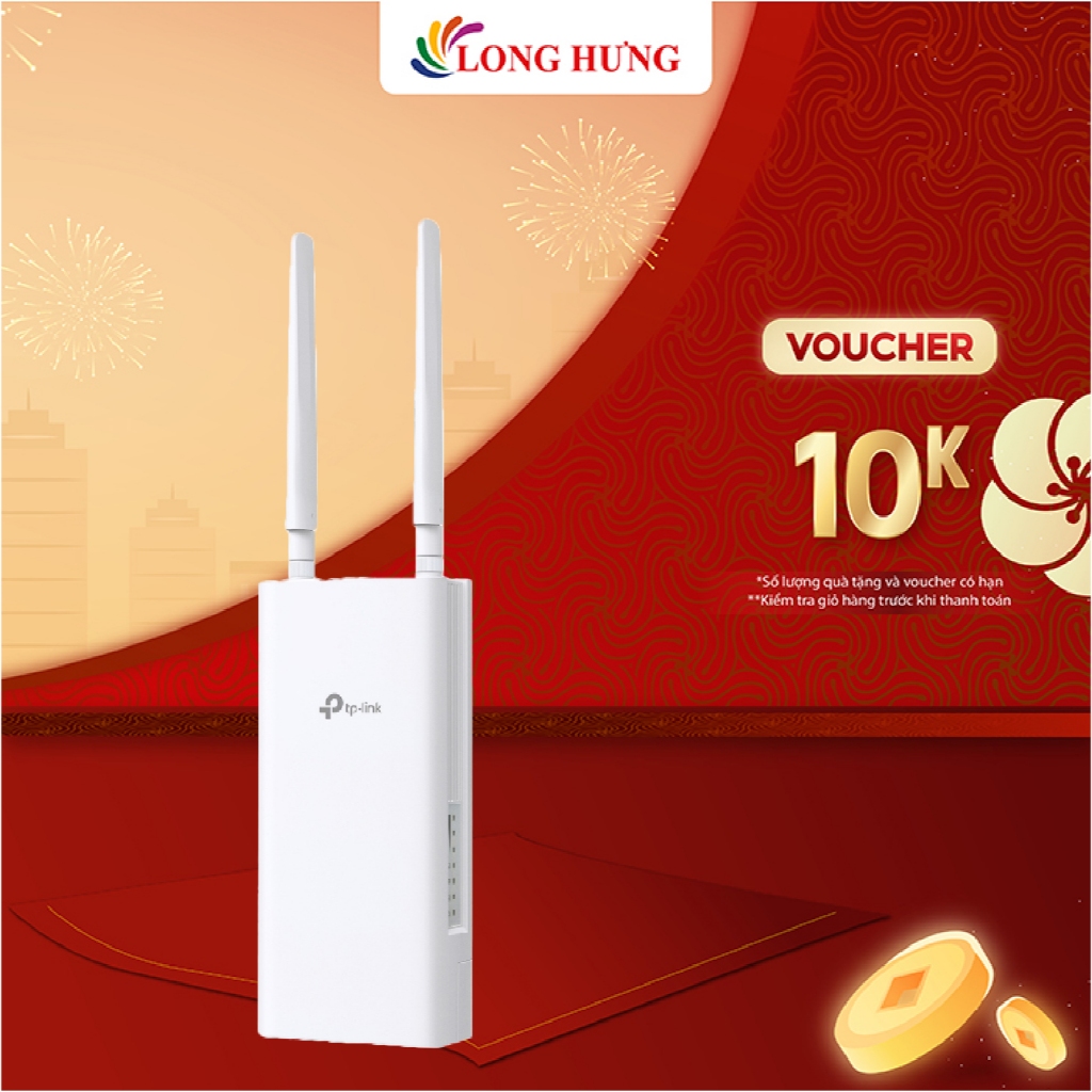 Bộ mở rộng sóng Wifi 4G LTE TP-Link Outdoor Router 300 Mbps TL-MR100-Outdoor - Hàng chính hãng