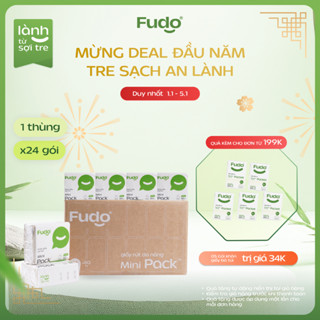  Thùng Khăn Giấy Rút Mini ║ Fudo Bamboo® ║ MINIPACKTM 