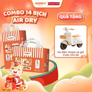  Combo 14 Tã Bỉm Dán Quần Momoji Air Dry Êm Mềm Siêu Khô Thoáng An Toàn Cho Bé NB S M L XL XXL XXXL 