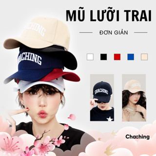  Mũ Nón Lưỡi Trai Unisex Thêu Logo 3D ChaChing Mũ Nón Lưỡi Trai Cao Cấp Nón Kết Cotton Form Cứng Cáp 