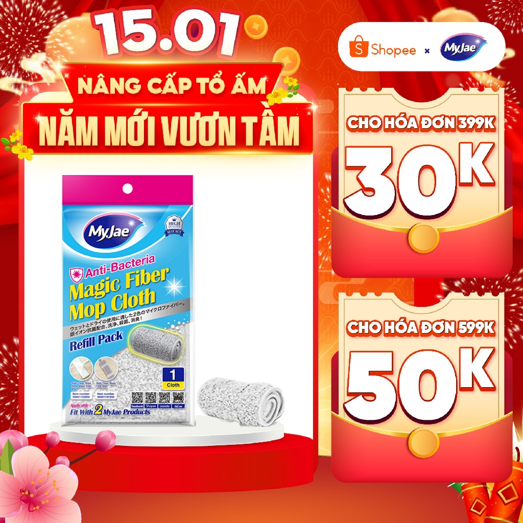 Bông Lau Thay Thế MyJae Đài Loan Sợi Fiber Cho Cây Lau Nhà Tự Vắt Kháng Khuẩn Và Cây Lau Nhà Phun Sư