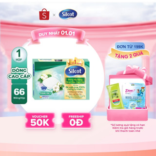  Bông trang điểm  bông tẩy trang  cao cấp Silcot Premium 66 miếng hộp 
