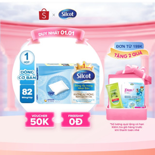  Bông trang điểm  bông tẩy trang  Silcot 82 miếng hộp 