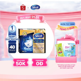  Bông tẩy trang Silcot đắp dưỡng miếng đôi 40 miếng hộp 